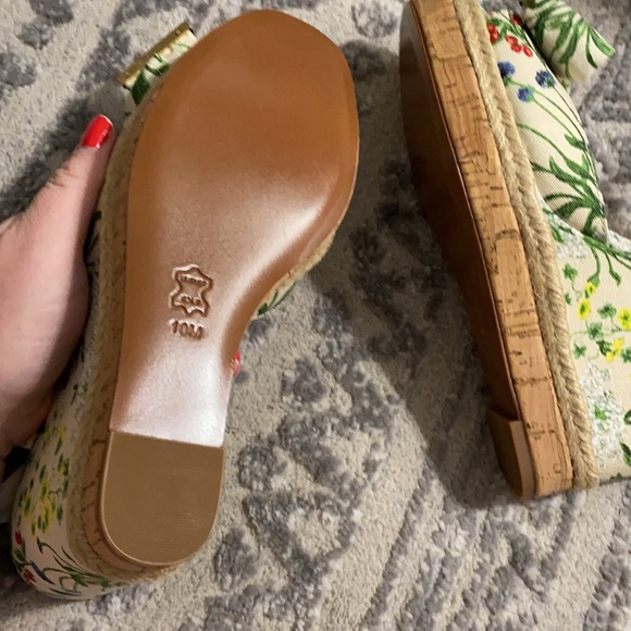 new *** Tory Burch penny 120mm wedge sandal BRAND NEW - Picture 7 of 10